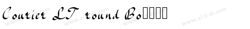 Courier LT round Bo字体转换